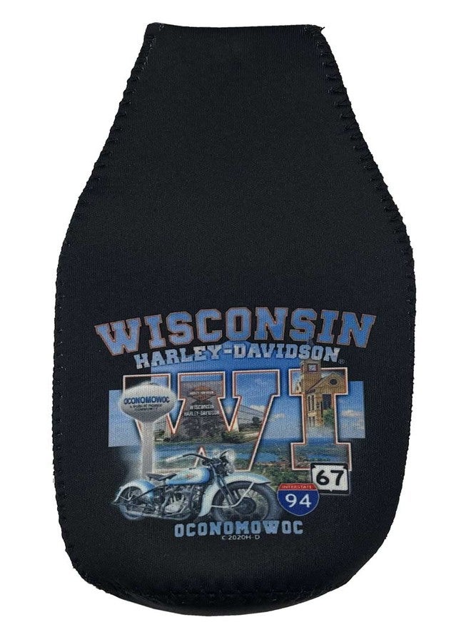 HARLEY DAVIDSON Harley-Davidson Custom Wisconsin Harley-Davidson Neoprene Zippered Bottle Wrap - Image 1